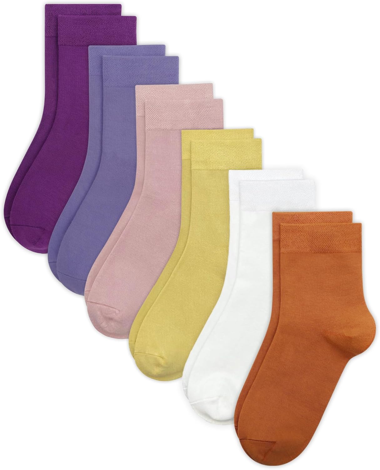 SIPCOLOR Combed Cotton Kids Crew Socks School Dress Quarter Uniform Stretchy Socks for Boys Girls