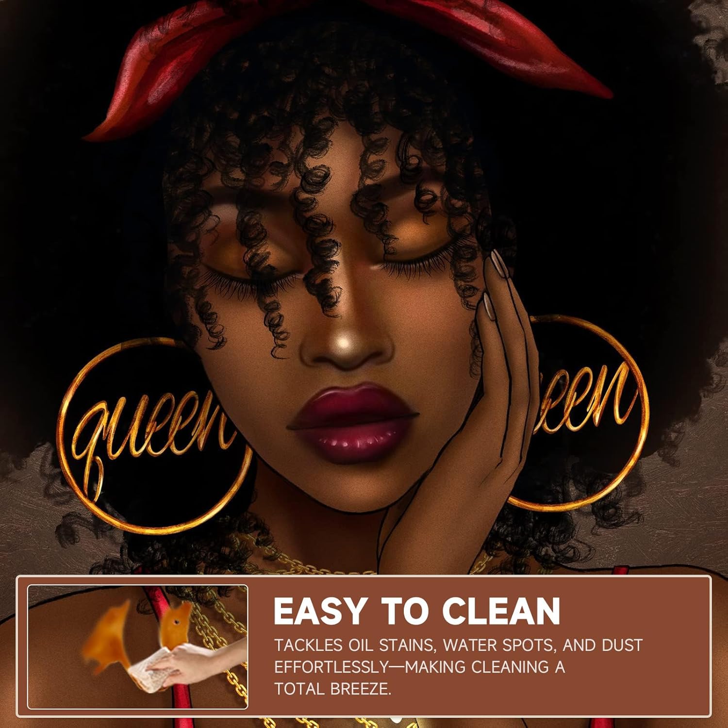 Tote Bag for Women, African American Tote Bags for Women, Lightweight Shoulder Bag Handbag for Travel, Work, Gym - Image 5