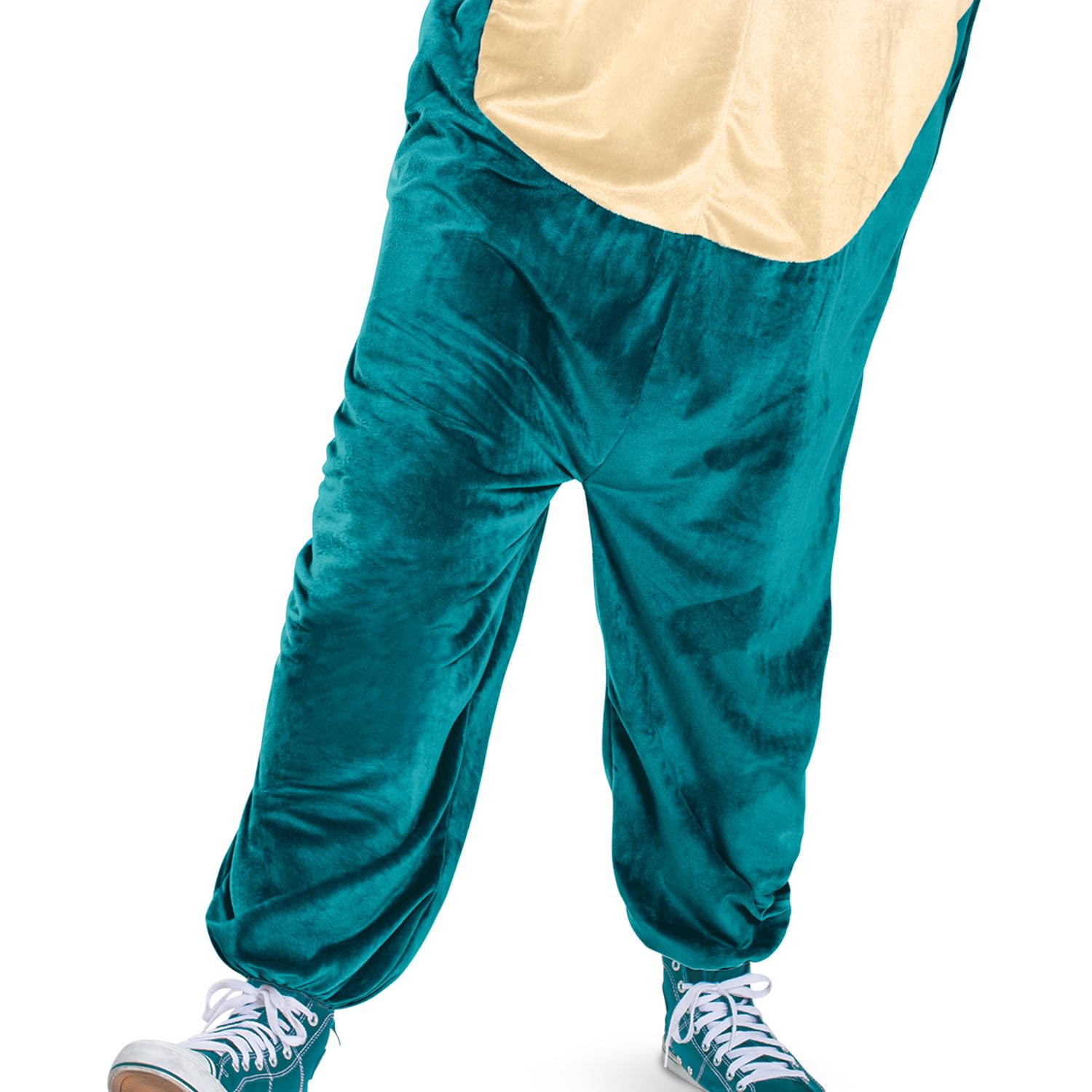 Disguise Pokémon Snorlax Adult Jumpsuit, Official Pokémon Licensed Dress Up, Soft Minky Fabric, Detachable Hood with Ears - Image 4
