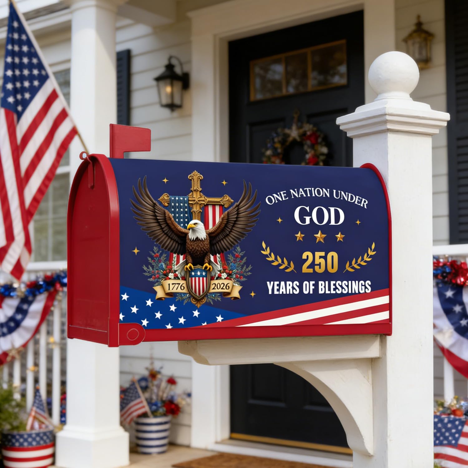 Amazon.com: Inisajace 250 Anniversary Mailbox Covers Magnetic
