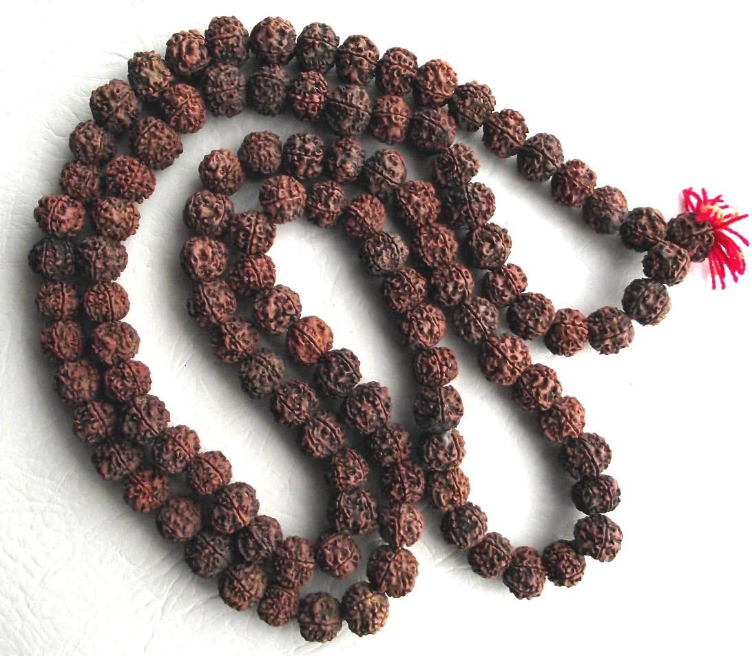 Large Rudraksha Japa Mala 18-20 mm Prayer Beads