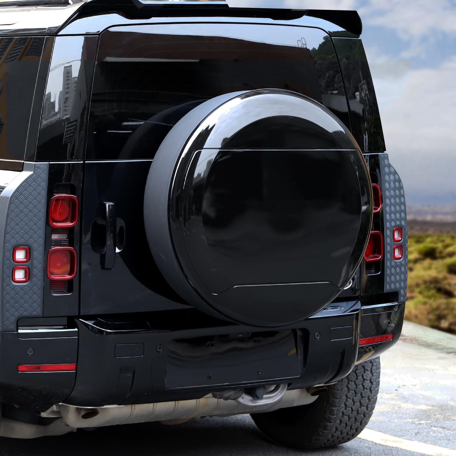 Land Rover Defender 背面タイヤカバー Amazon | スペアタイヤカバー ランドローバー ディフェンダー 90 110
