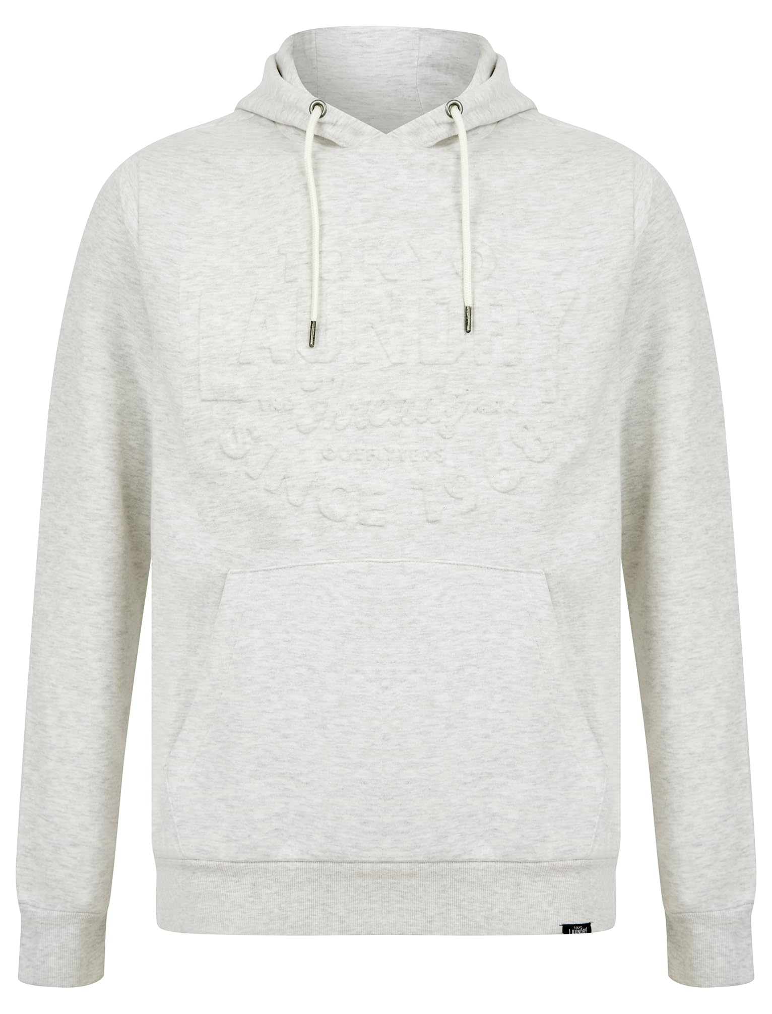 Tokyo Laundry Men's Tides Embossed Motif Brushback Fleece Pullover Hooded