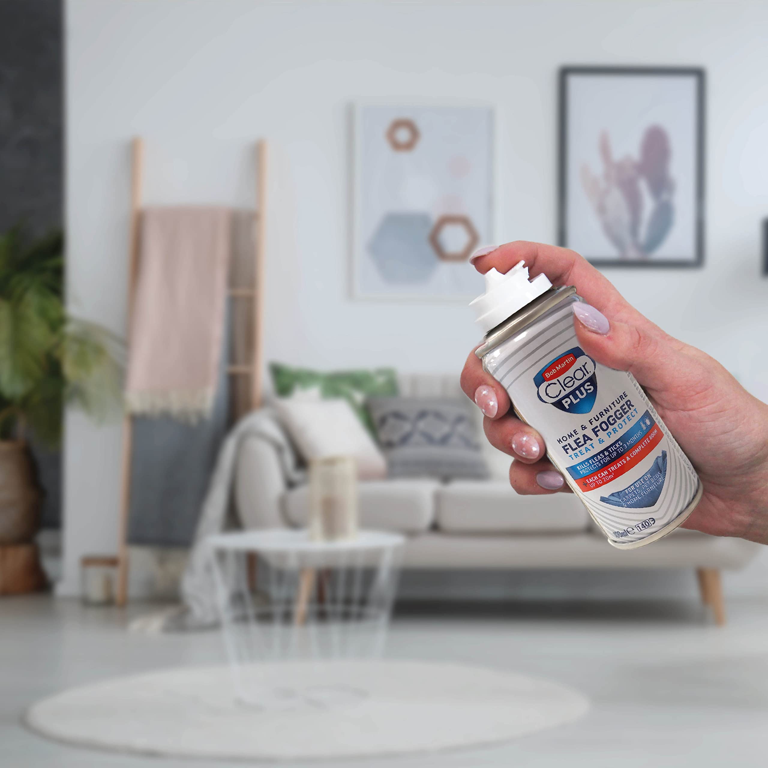 Bob Martin Clear Plus Home & Furniture Flea Fogger, Kills Fleas