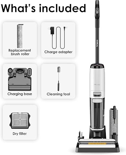 Miniatura 9 de Tineco Floor ONE S7 - Trapeador de vapor inalámbrico en seco y húmedo todo en uno, lavadora de suelo para limpieza pegajosa del desorden en suelos
