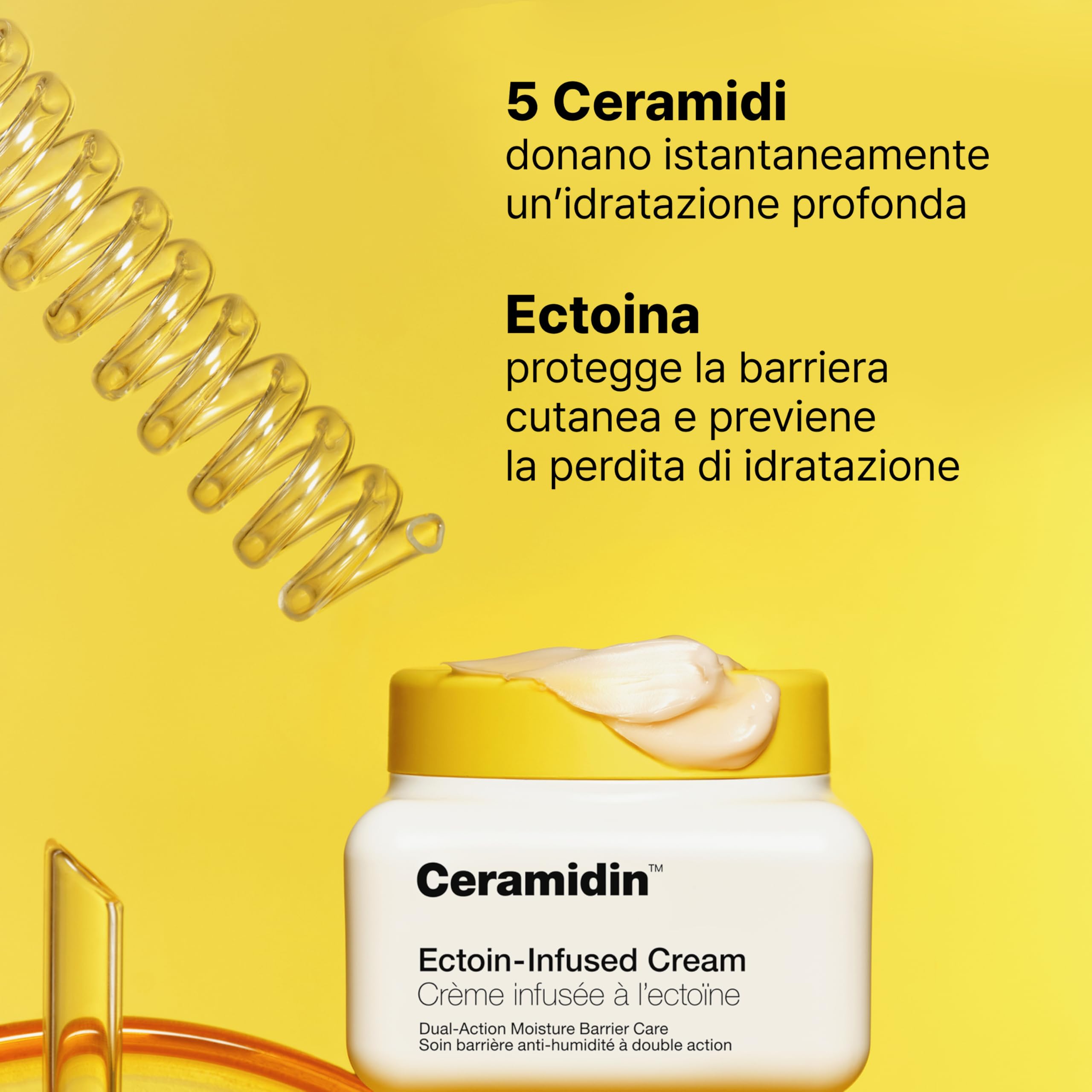 Dr.Jart+ Ceramidin Ectoin-Infused - Crema Viso Idratante 50 ml | Con Ectoina Per Pelli Disidratate - Skincare Coreana