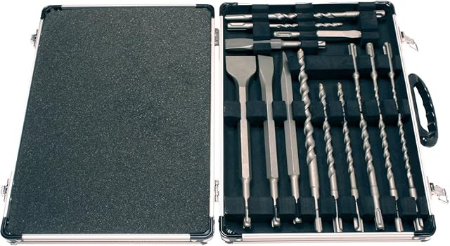 MAKITA D-21200 17 Piece SDS-Plus Drill and BIT Set in Aluminium Carrying Case