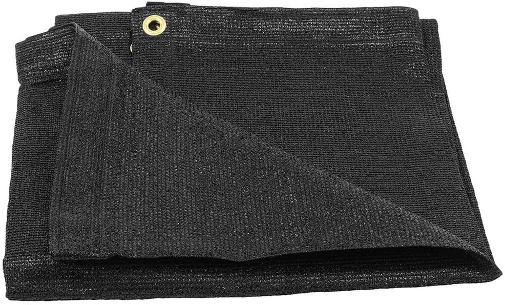 Mytee Products 8' x 10' Black Mesh Tarp, 90% Shade, Greenhouse Covers Sunblock Shade Cloth Net Pet Kennels Outdoor Shade Screen