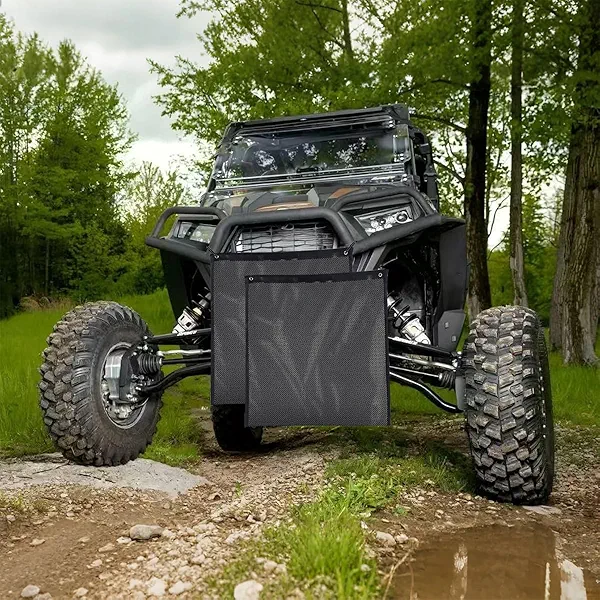 2 Pcs UTV ATV Mesh Trash Bag - 23''(H) * 19''(W) - PVC Mesh Organizer UTV Trash Bag - Compatible with Polaris RZR, Can-Am,CFmoto,Teryx,Kawasaki,Golf Cart,Arctic Cat Ect