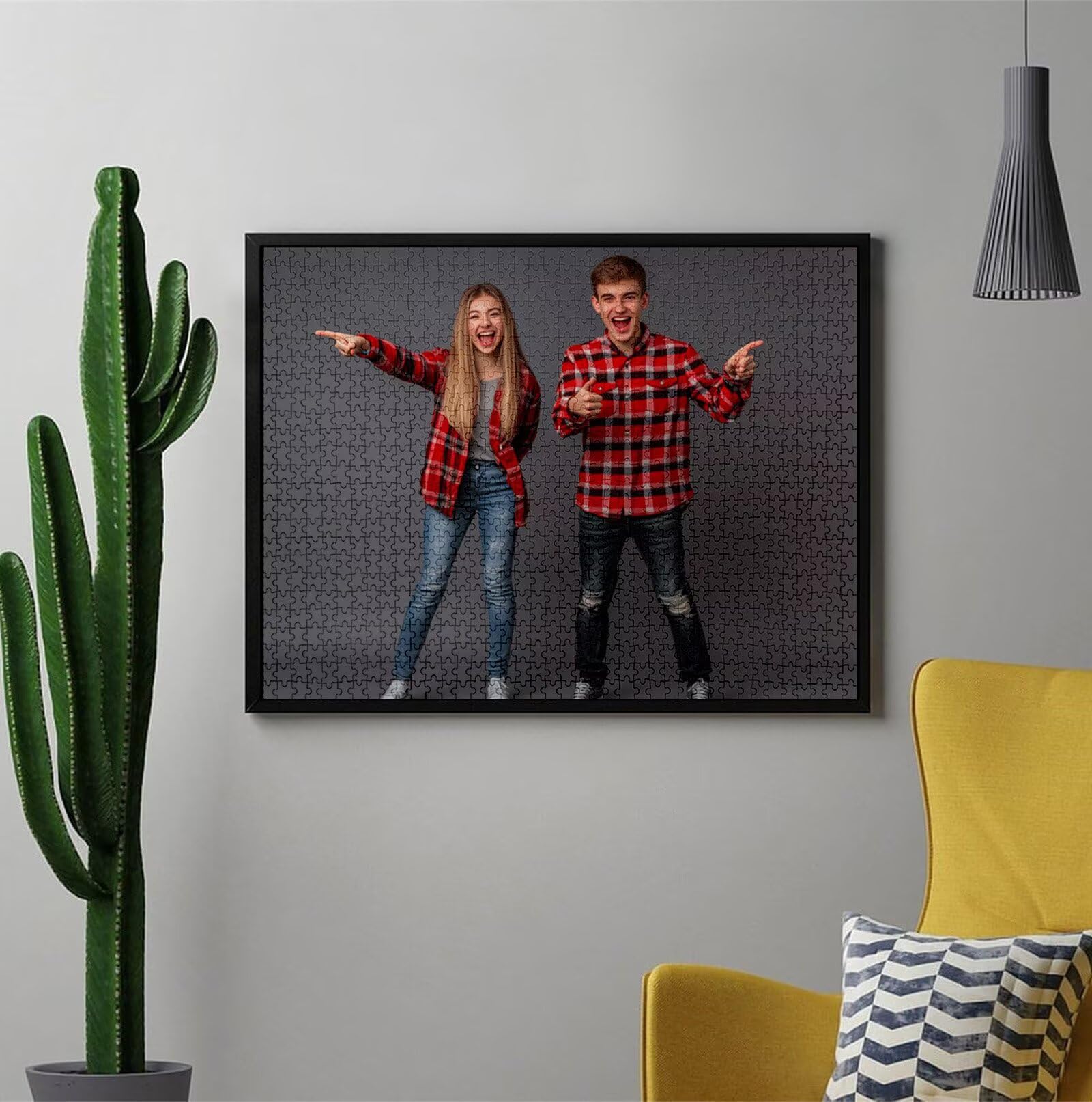 Puzzle Personalizado con Foto Personalizado con Foto Rompecabezas Personalizada con Imagen HD, Texto o Nombre Navidad Halloween Día del Niño Juegos de Inteligencia Regalos para Niños Amigos C-2807