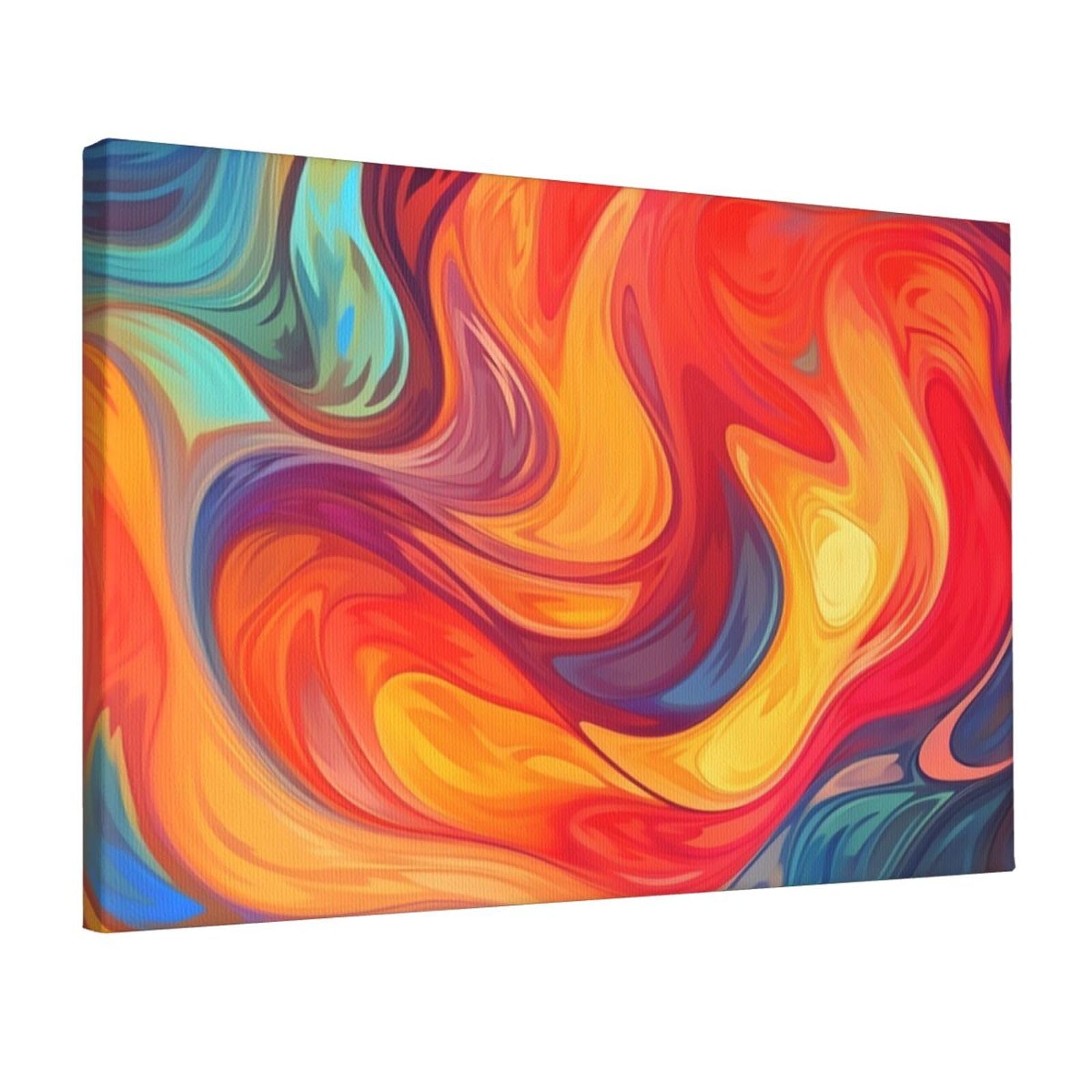 Canvas Wall Art for Living Room Wall Decor 12"x18" Modern Artwork Painting Pictures Hanging Canvas Prints Artistic effect colorful Aesthetic Wall Art for Bedroom Bathroom Office Wallart Decor