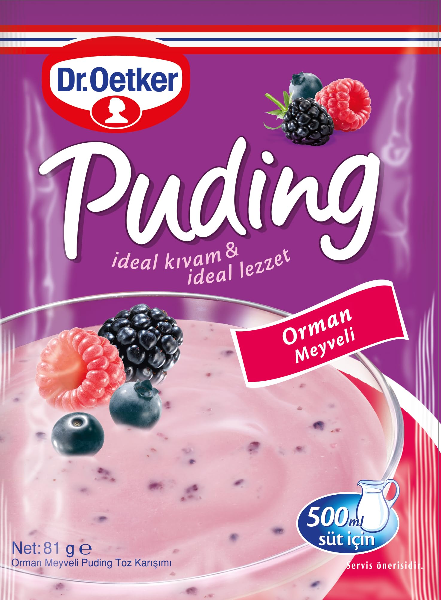 Dr. Oetker Puding Orman Meyveli 81 Gr