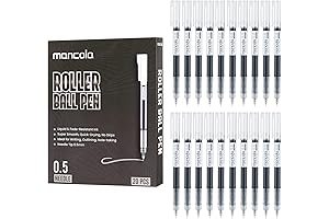 mancola 20 Pack Liquid Ink Rollerball Pens - The Perfect Writing Instrument...