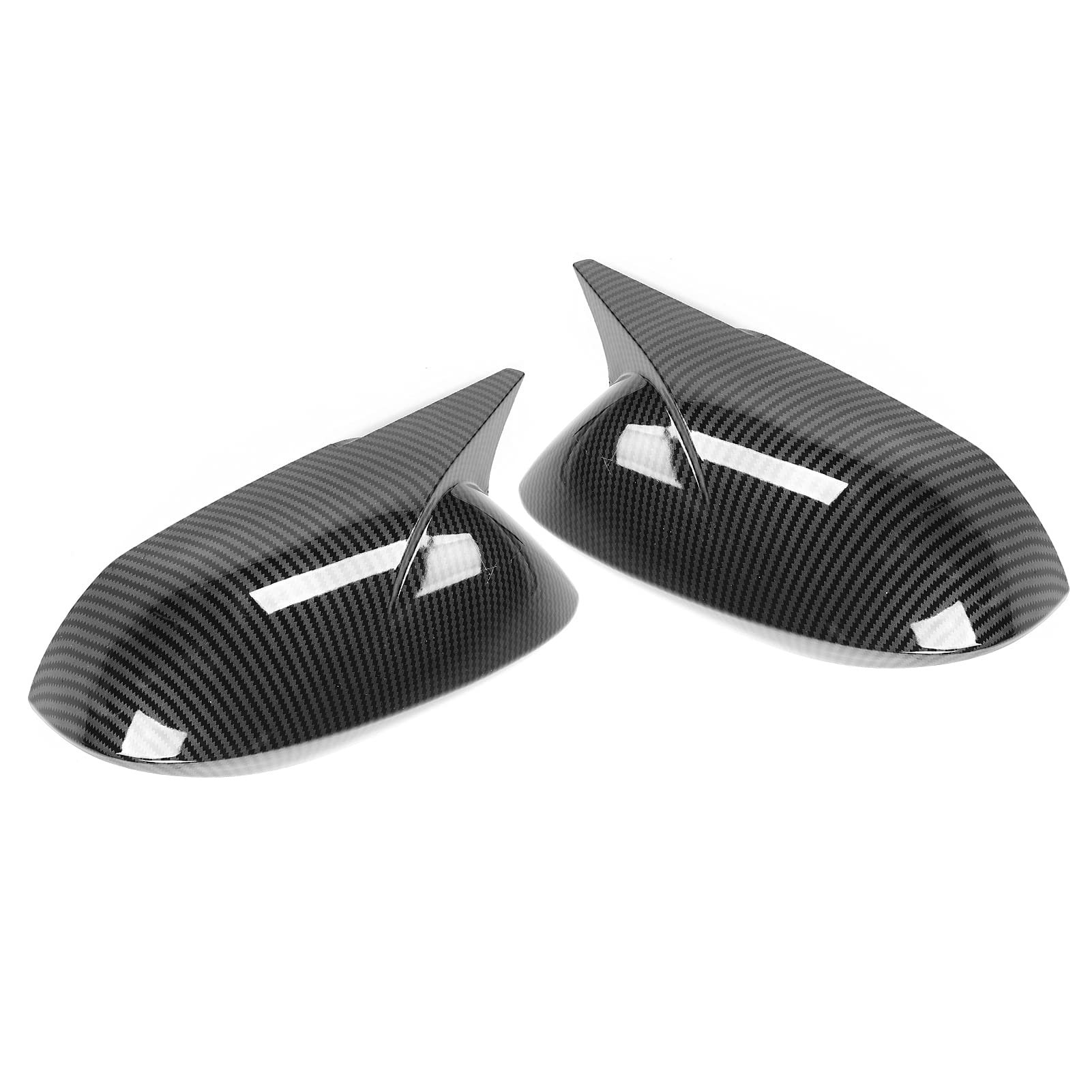 Para Osłona lusterka bocznego Obudowa ochronna w stylu rogu Pasuje do sedana/Hatchbacka (Carbon Fiber)