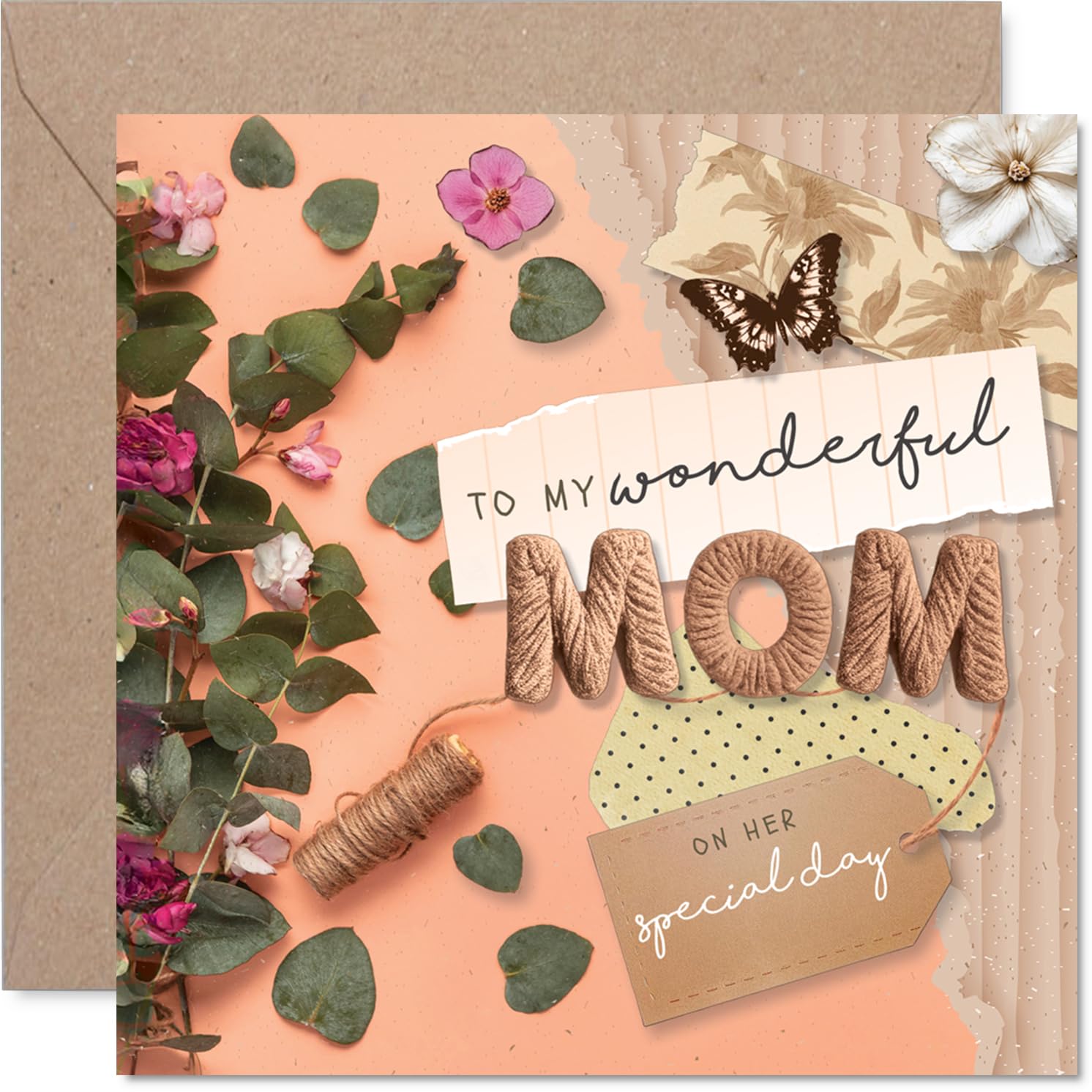 Heartfelt Birthday Card for Mom, Warm Wishes with a Flutter