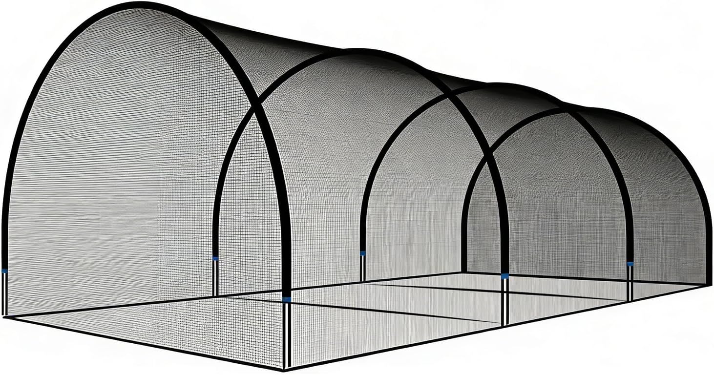 30FT Baseball Training Equipment Netting Cage for Backyard Golf Softball Baseball Net for Practice Hitting Equipment