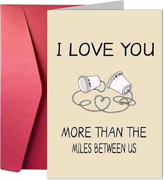 Funny Valentines Day Commemorative Card With Envelope, Humorous Anniversary Card For Husband And Wife, Valentines Day Card For Boyfriend And Girlfriend, Birthday Greeting Card For Partner-I Love You