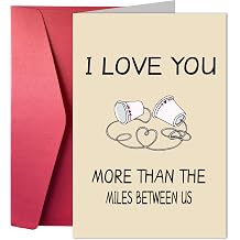 Funny Valentines Day Commemorative Card With Envelope, Humorous Anniversary Card For Husband And Wife, Valentines Day Card For Boyfriend And Girlfriend, Birthday Greeting Card For Partner-I Love You