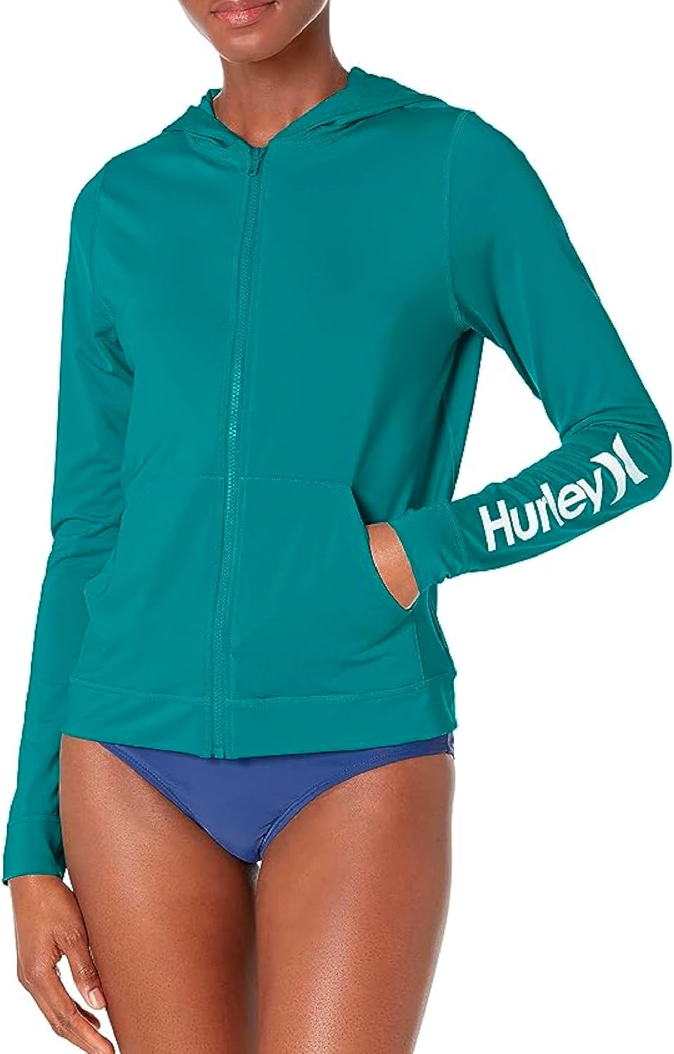 Hurley Women's Hoodie Zip Rashguard