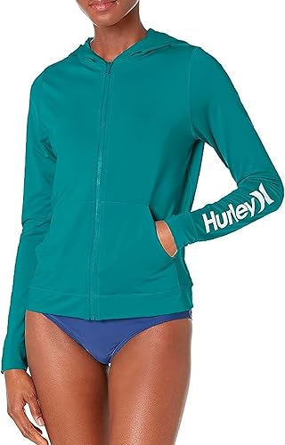 Hurley Sudadera con capucha y cremallera para mujer