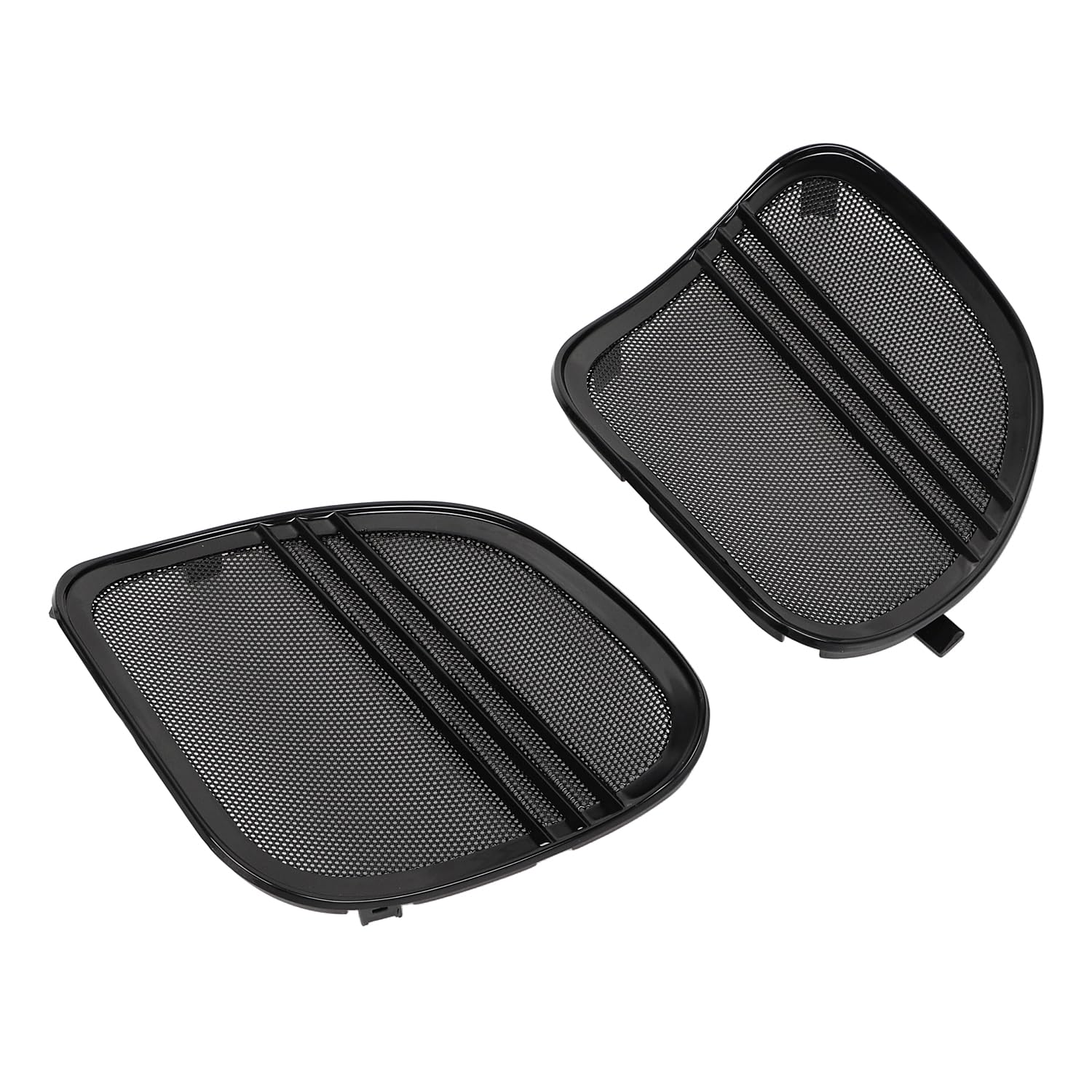Nero lucido Trim della copertura delle griglie degli altoparlanti Tri-Line Per Harley Touring Road Glide 2015-2023