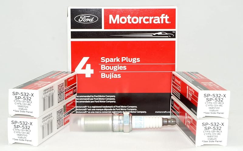 Velas de ignição de irídio SP532X CYFS13YRCX OVERSTOCKDIRECT para Ford 1.6L L4 Turbo – Kit com 4 unidades
