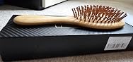 GAINWELL Bamboo Hair Brush for Hair Growth, Natural Bamboo Bristles Detangling Wooden Paddle Hairbrush for Massaging Scalp, for Women Men and Kids, for All Hair Types, with Ergonomic Handle