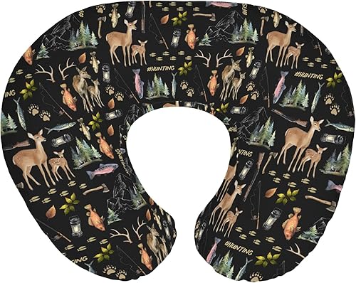 Miniatura 11 de Gone Fishing - Fundas de almohada de lactancia para niños y niñas, botes oceánicos, peces, cangrejos, algas marinas, almohada de lactancia para