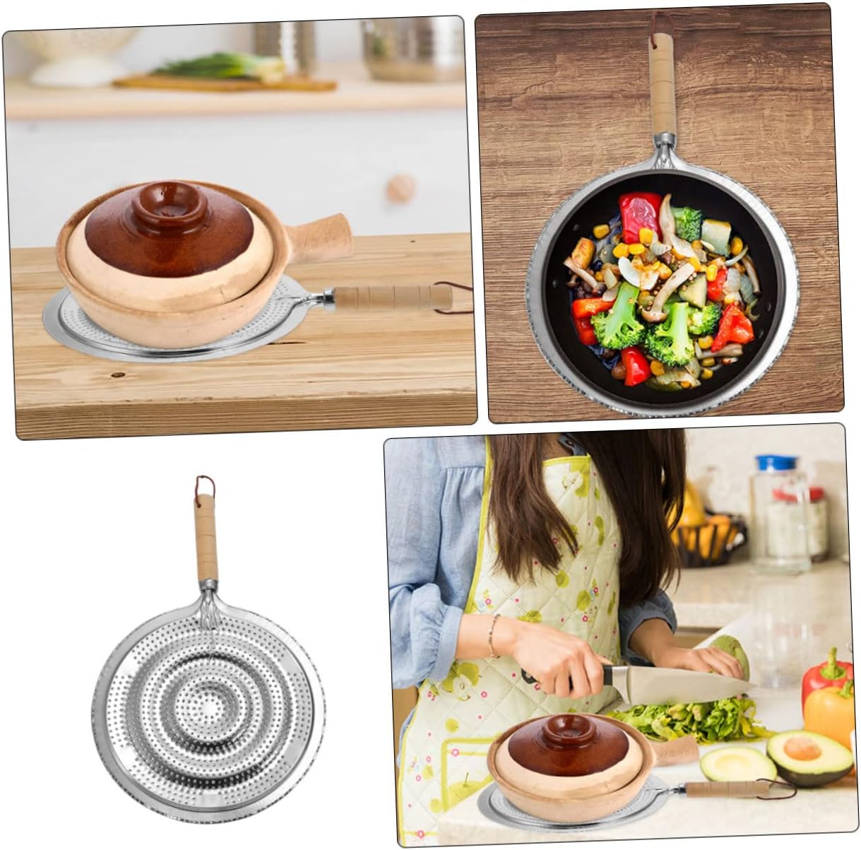 GLEAVI Stove Ring Plate Induction Heat Pan Dish Mat Kitchen Insulation Pad Non-Slip