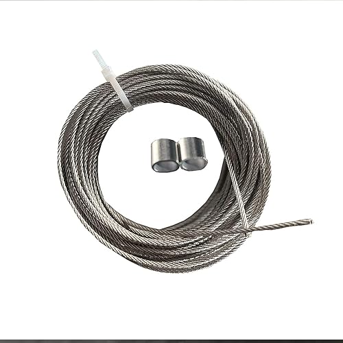 Miniatura 5 de VXHCS Red de cuerda de acero inoxidable 304, cuerda de alambre de escalera de balcón, red de cercado de ciervos duradera, valla de barrera de aves