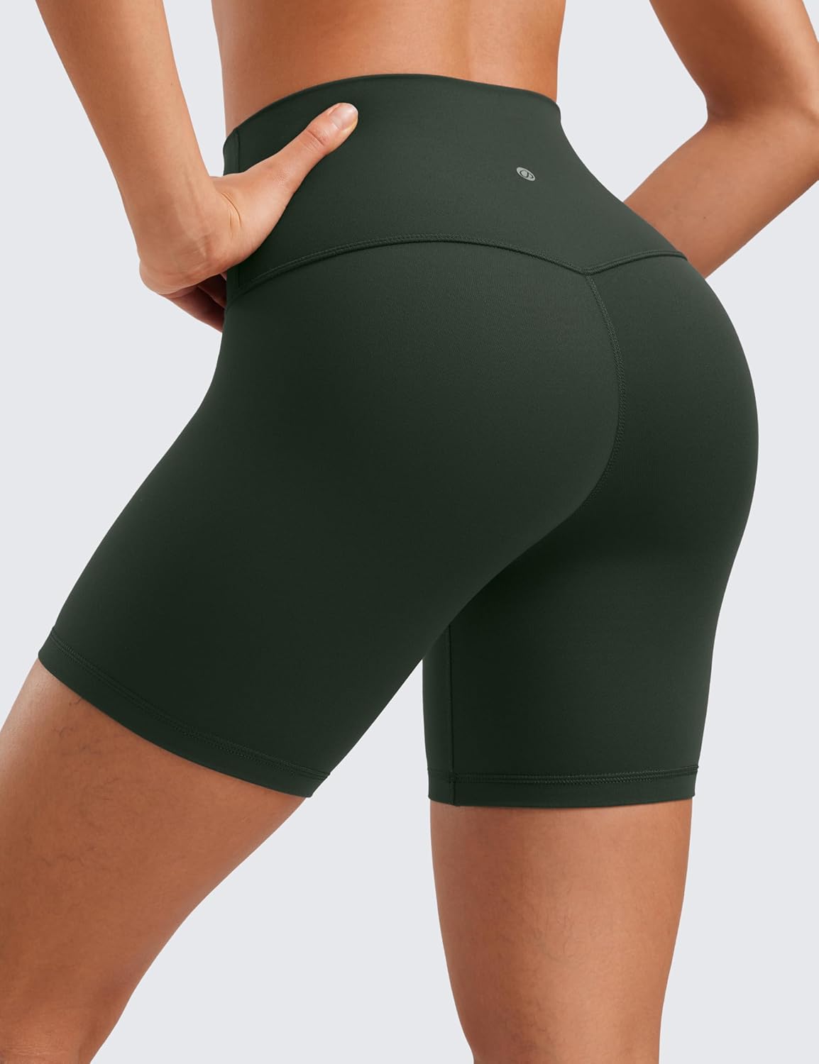 CRZ YOGA ButterLuxe Biker Shorts 6" - High Waisted Workout Running Volleyball Spandex Yoga Womens