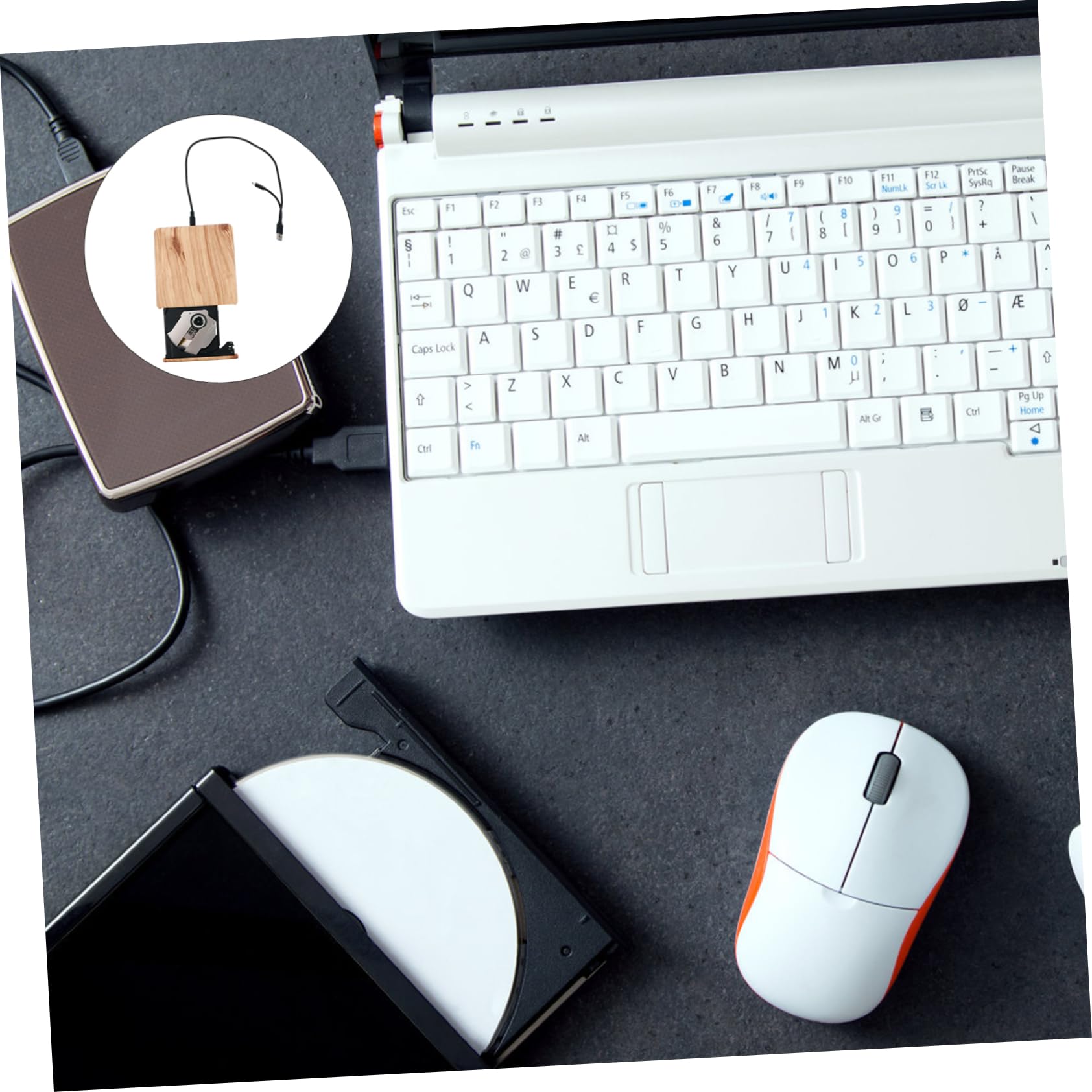 Lecteur DVD Externe USB 3.0 Type-c en Abs Modèle DVD-RW