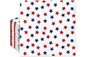 AnyDesign Patriotic Paper Napkins: Elevate Your Table with Stars and Stripes