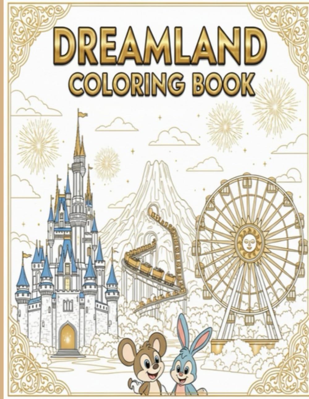 Dreamland Coloring Book: The Enchanted Adventures of Mickey and Friends – A Stunning Journey of 100 Illustrations