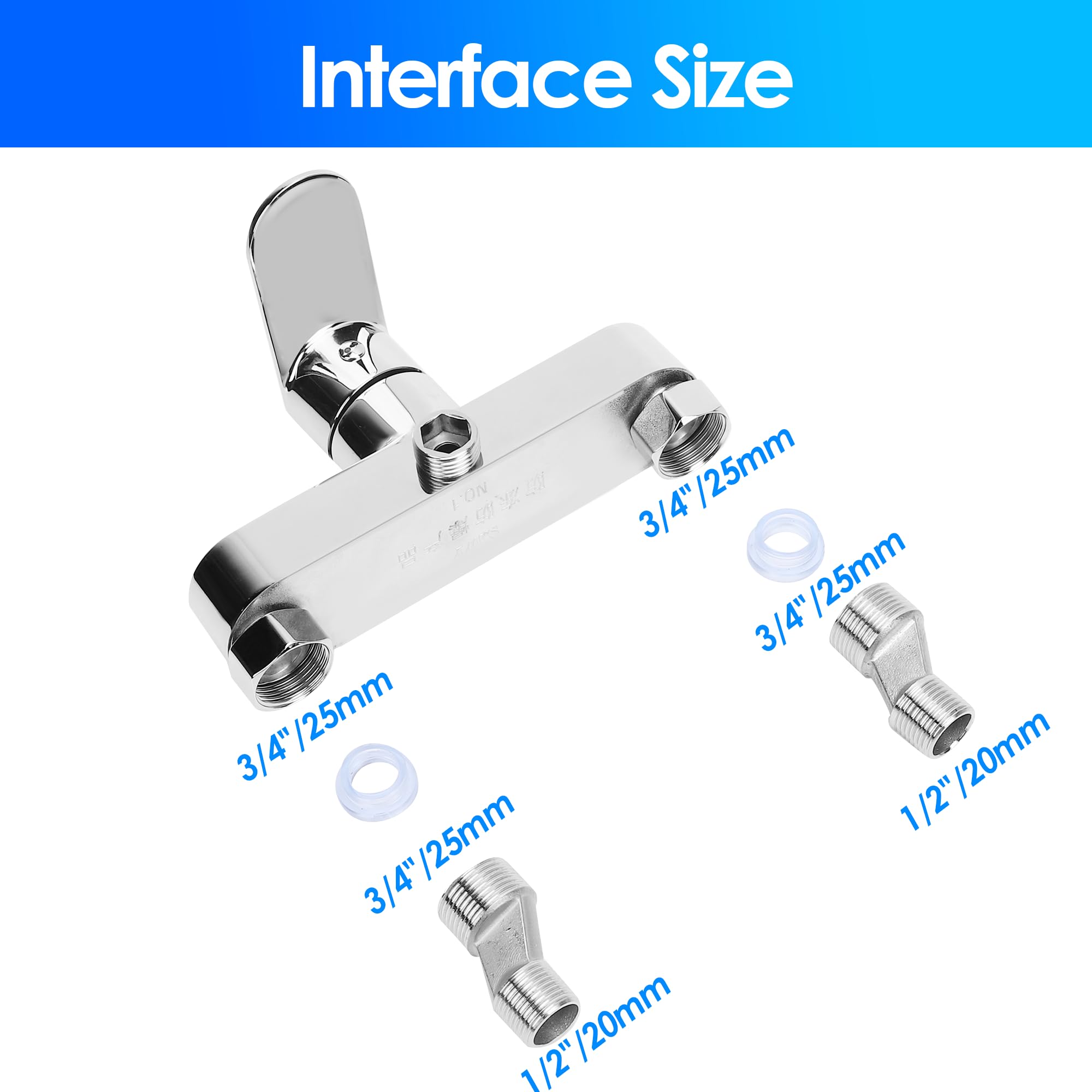 MEKOTRIN Shower Mixer Valve Wall Mounted - Image 3