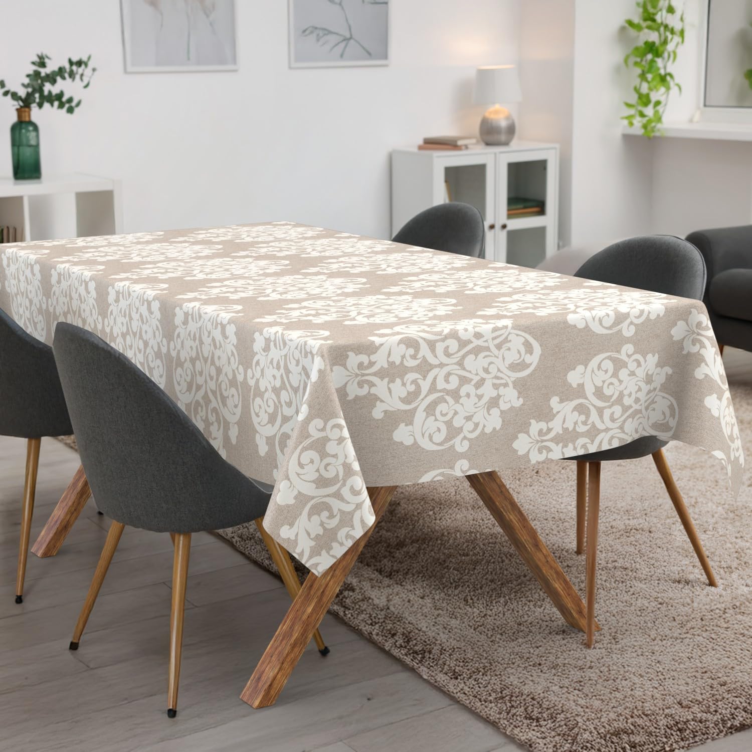 ANRO Obrus zmywalny Adamaszek 300x140 cm ogrodowy