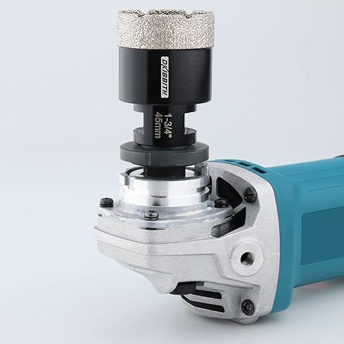Miniatura 7 de DKIBBITH Sierra de agujero de diamante de 1-34 pulgadas, broca de núcleo soldada al vacío para azulejos de granito, cuarcita, mármol, hormigón,