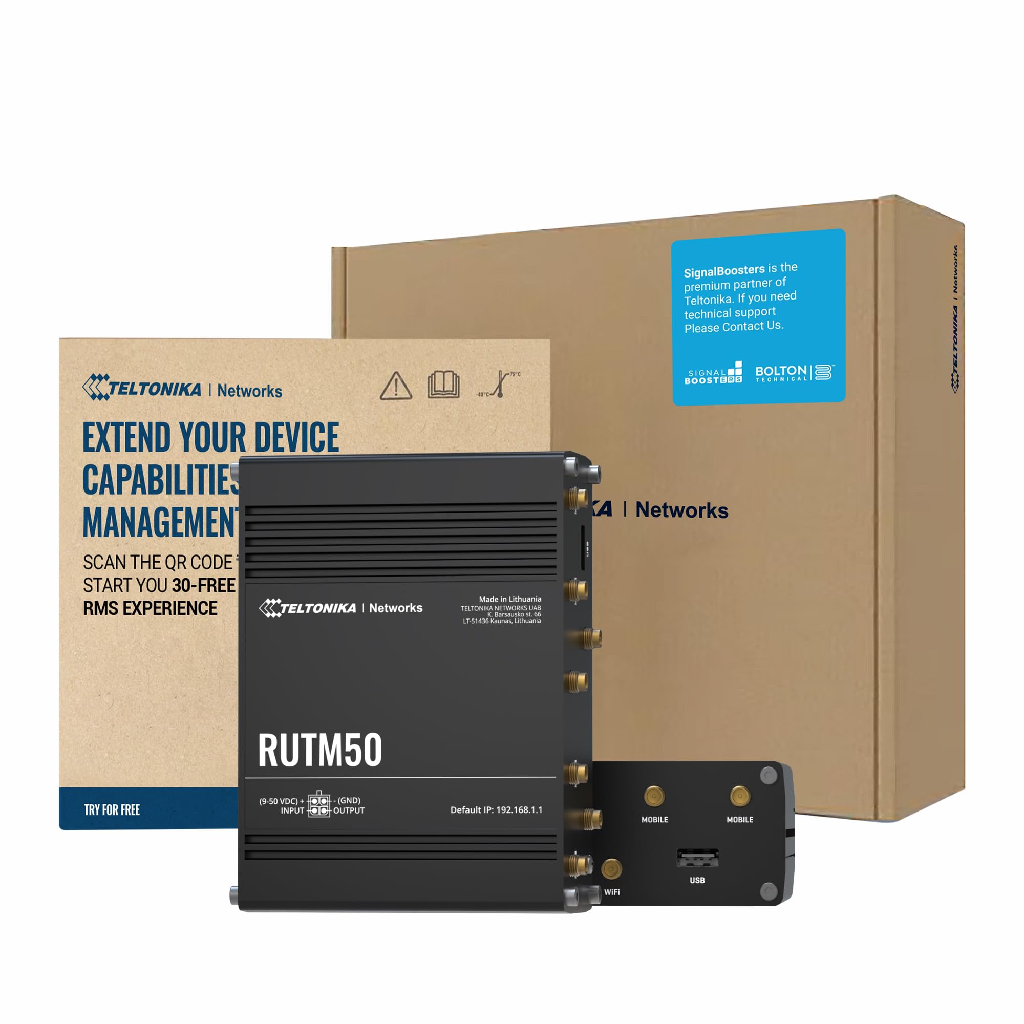 Teltonika RUTM50 WiFi Router Dual SIM Card Slot - 5G Ultra High Speeds Up to 3.4 Gbps - Auto Failover with SA & NSA 5G Architecture Support - 4G Compatibility Wireless Router (TELRUTM50000000)-picture-20