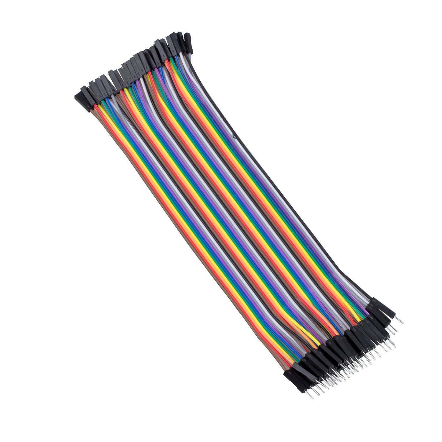 SOOHAB 40 pcs 1 Pin Male to Female Jumper Cable 20 cm Long