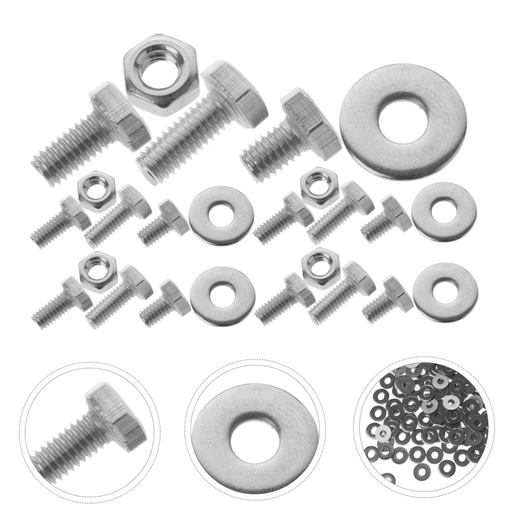Kit de Boulons de Carrosserie 4x6 4x8 4x10 en Acier Inoxydable 304