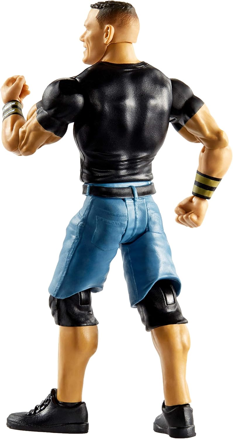 WWE John Cena Action Figure in 6-inch Scale with Articulation & Ring Gear, Series #100