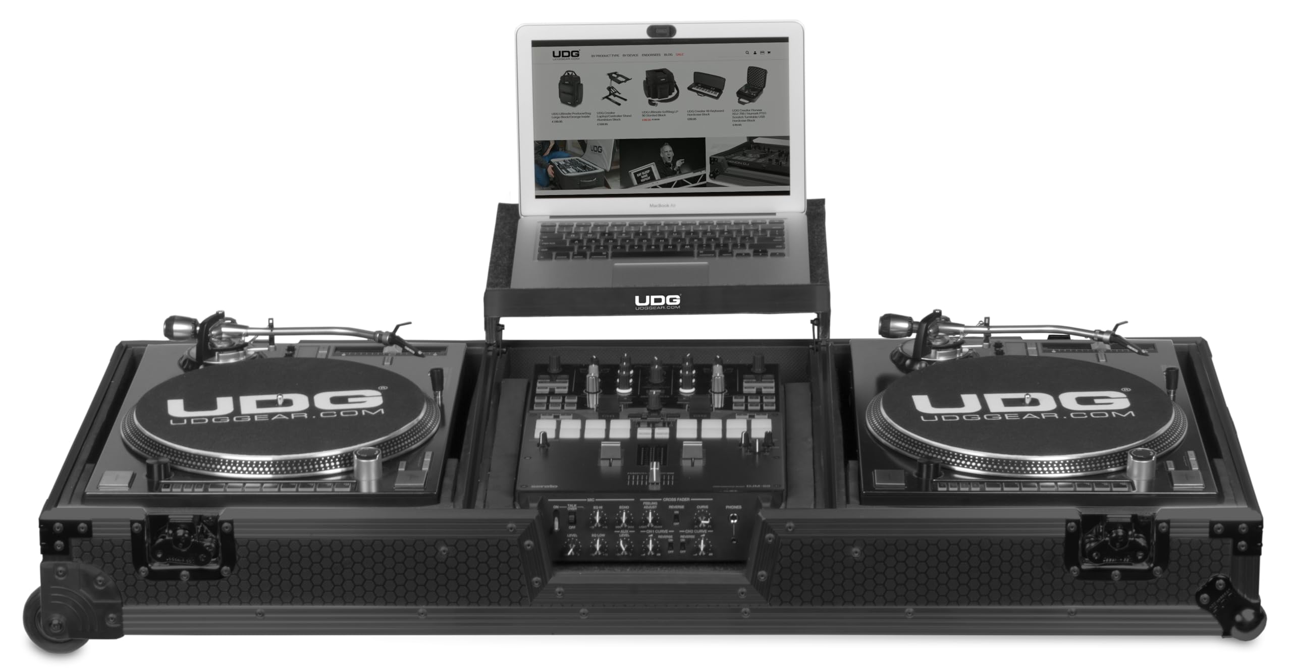 UDG Ultimate Flight Case Turntable Battle and 10"/12" Mixer Set (U91050BL)