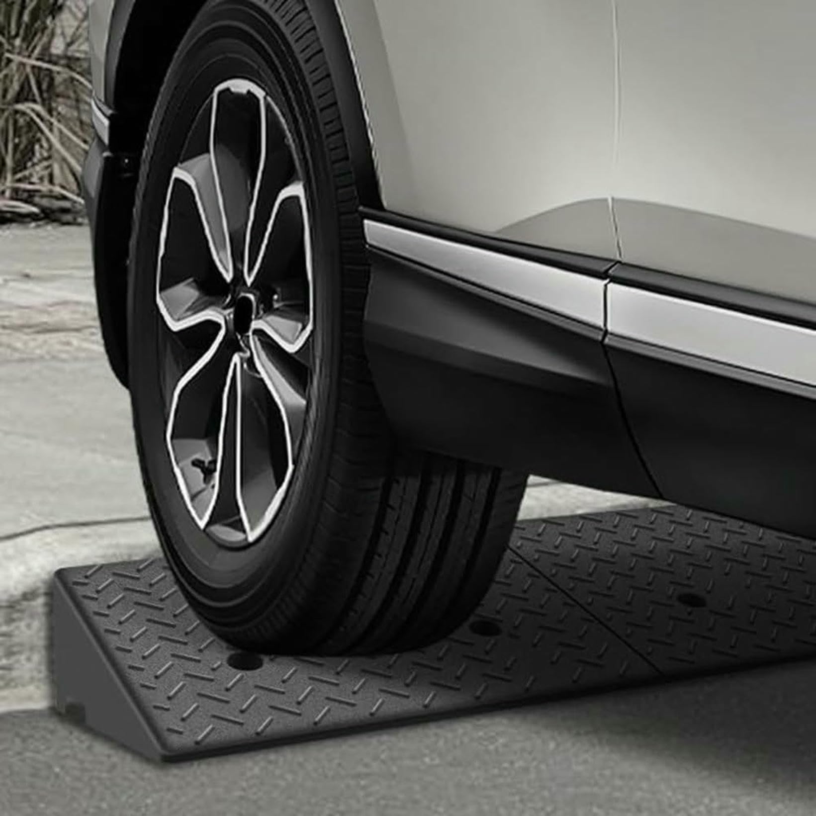 Rampa del Borde De La Carretera, Rampa del Umbral De Goma Pesada, Rampas Portátiles para Sillas De Ruedas, Rampas del Borde con Superficie Antideslizante (100x30x8cm (39.4x11.8x3.1in))