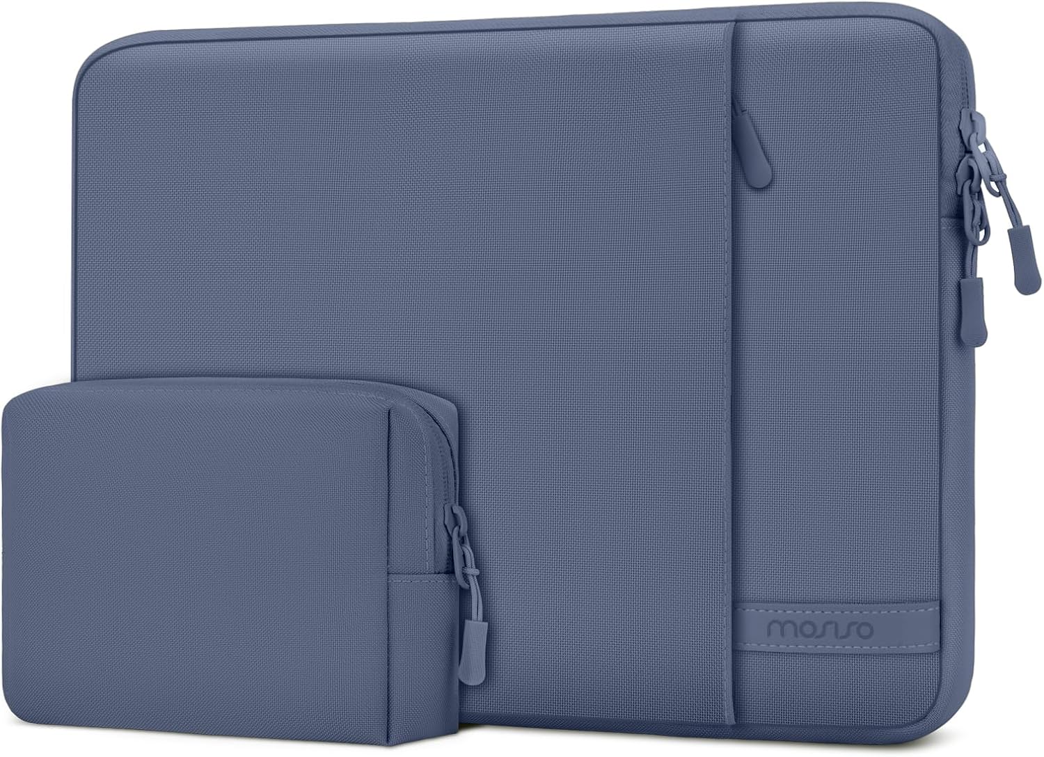 MOSISO Laptop Sleeve Compatible with MacBook Neo 13 inch 2026 A3404 / Air 13.3 13.6 M5 M4 M3 M2 M1 / Pro 13 M2 M1, 360 Degree Protective Computer Sleeve Bag with Vertical Pocket&Small Case, Indigo