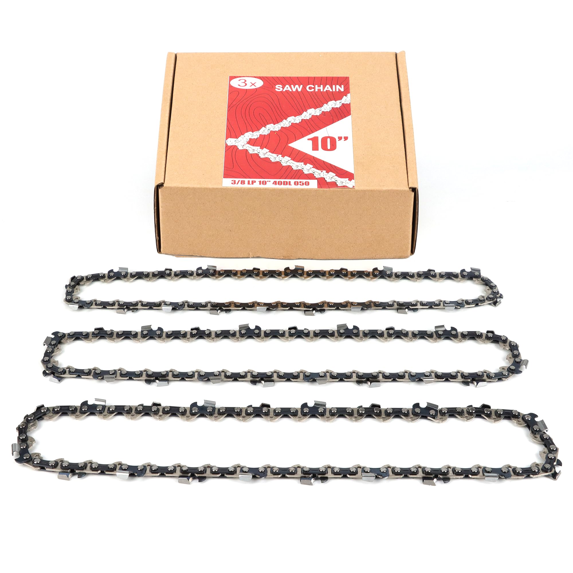 Amazon.com: 3-Pack 10 Inch Chainsaw Chain 40 Drive Links, 3/8