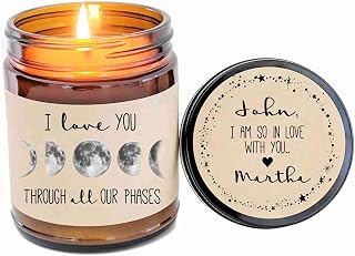 Anniversary Gift I Love You Through All Our Phases Moon Phases Candle Gift Anniversary Gift For Boyfriend Gift for Husband