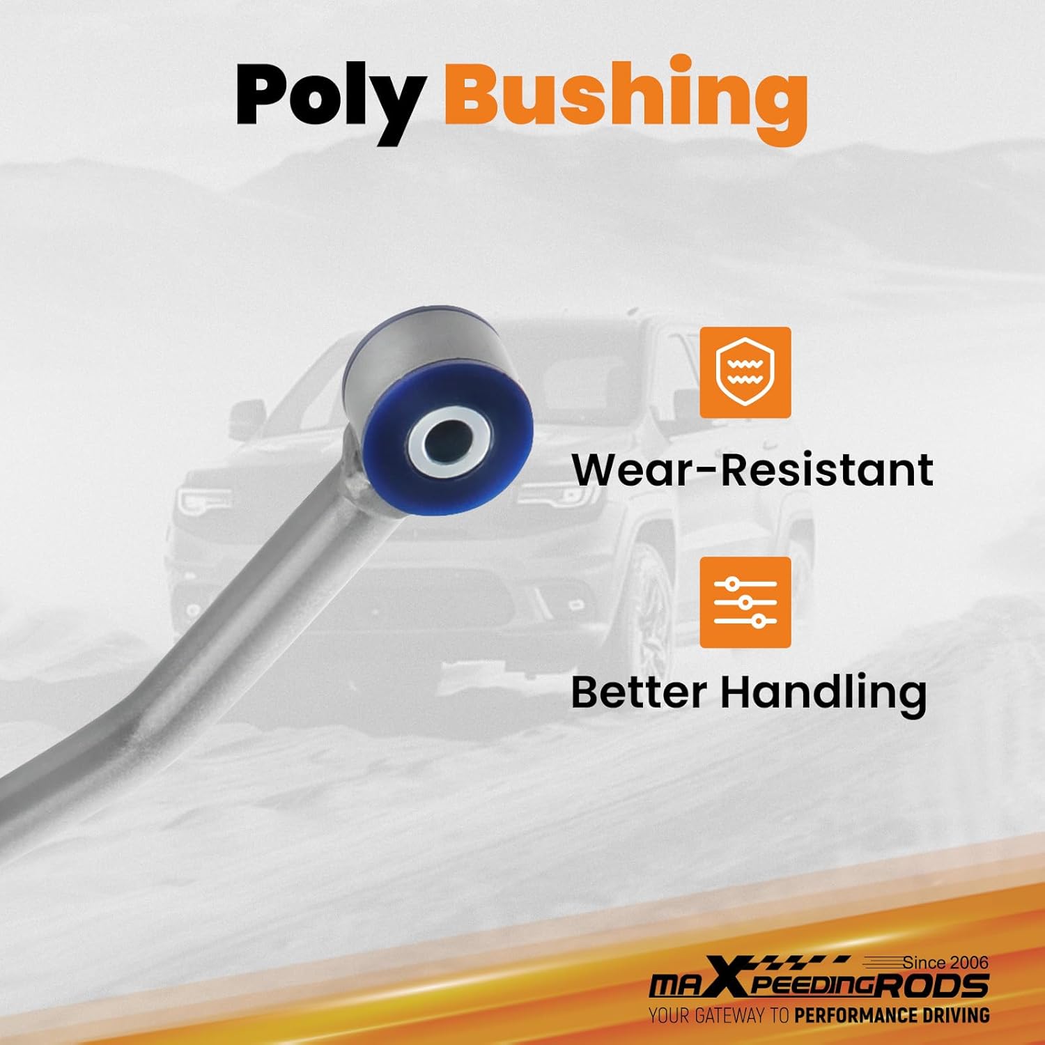 maXpeedingrods 4-6.5" Lift Front Track Bar for Jeep Cherokee XJ 1984-2001, Adjustable Panhard Rod w/Relocater Bracket, Gray