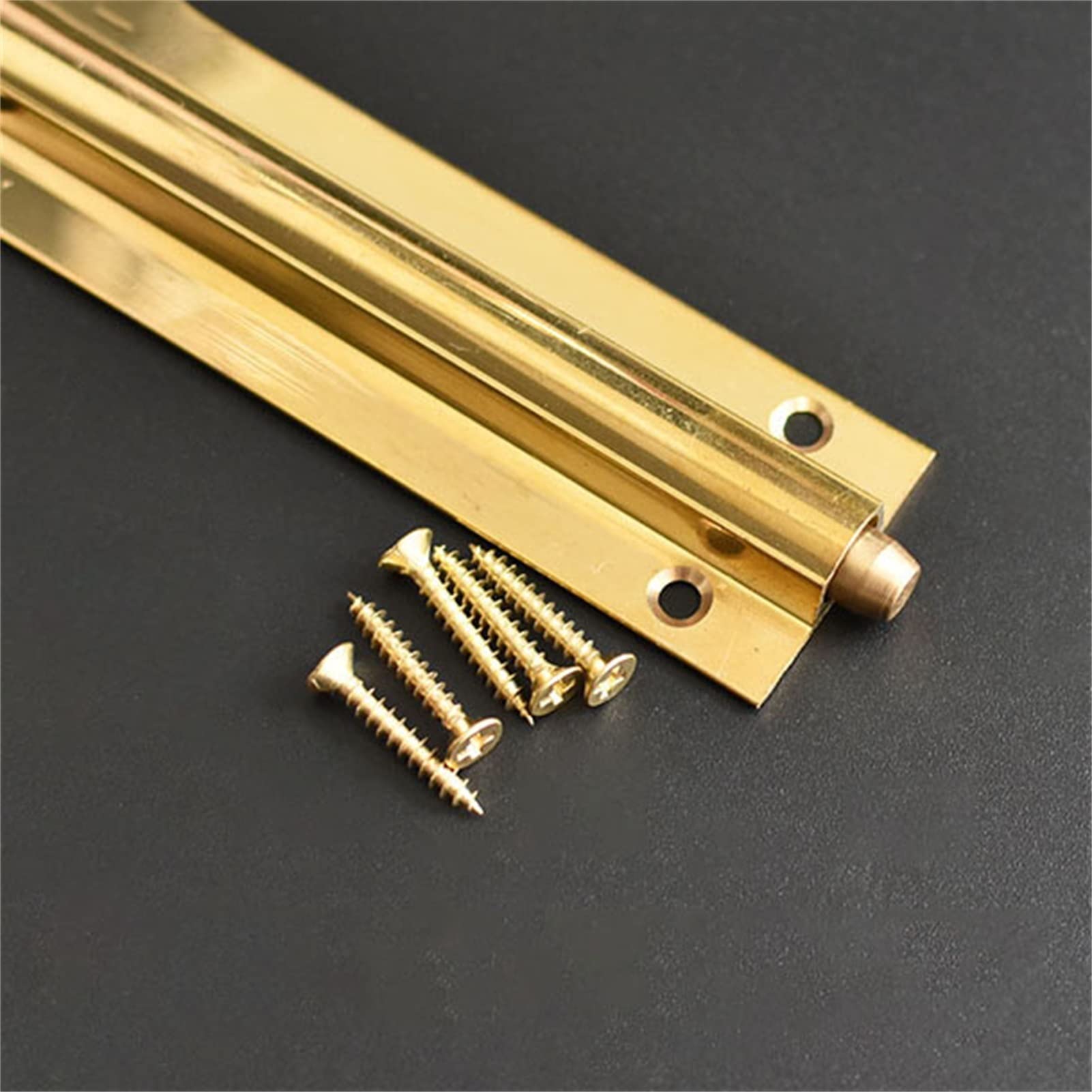 Zamek rygla przesuwnego, Miedziany rygiel zatrzaskowy do drzwi ze śrubami Brąz/Mosiądz 1,5-8 cali(Brass,3 in)