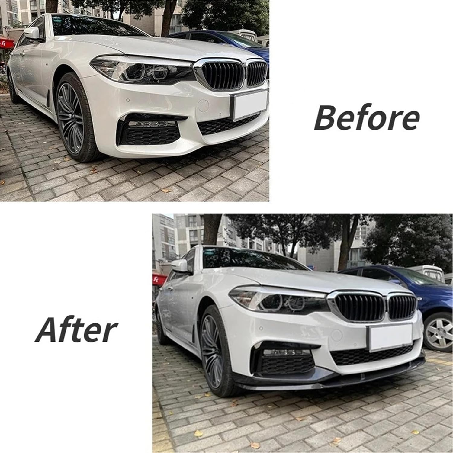 Body Cover Guard Car Front Bumper Lip Spoiler Splitter image 4