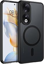 VENINGO Magnetic Case for Honor 90 5G Compatible with MagSafe Anti-Shock Case Cover Honor 90 Translucent Matte Black